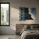 Tidelune Blue Acrylic Disc & Black Sand Shore 3D Wall Art