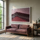 Tessera Rose & Crimson Red Gradient Acrylic 3D Wall Art