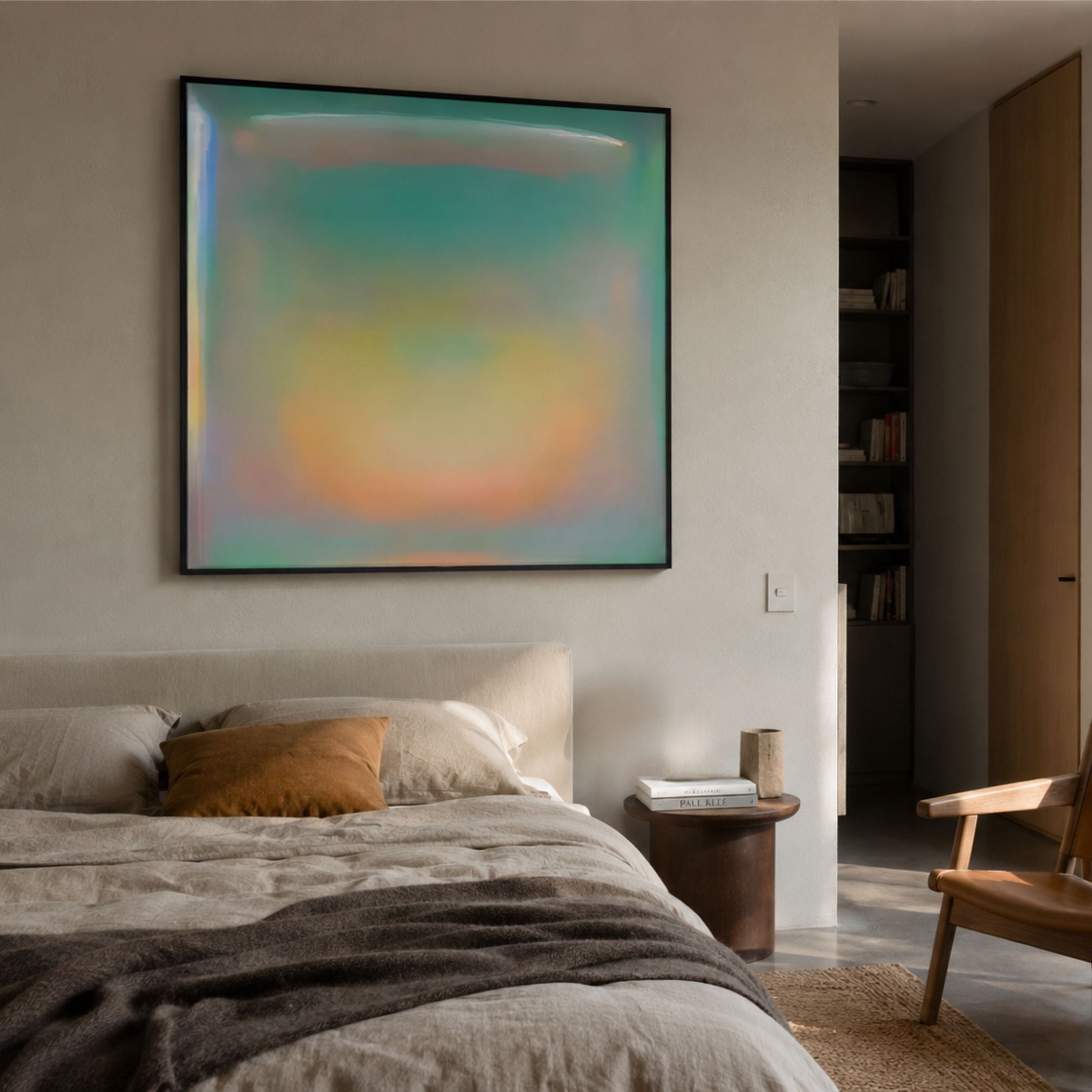 Lumin Translucent Aura Field Crystal Porcelain Wall Art