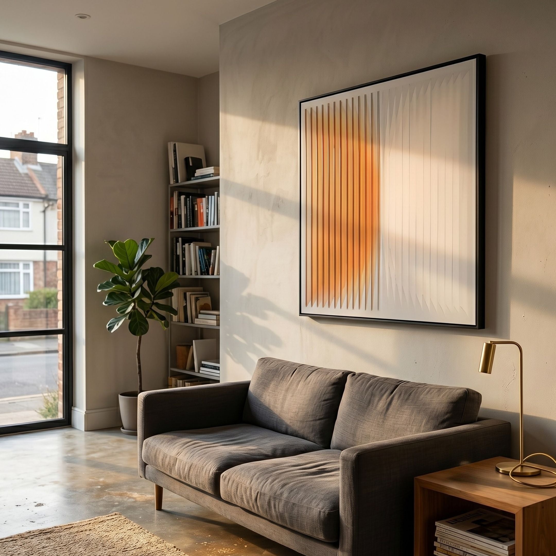 Halcyon Amber Fade Lens Acrylic 3D Wall Art