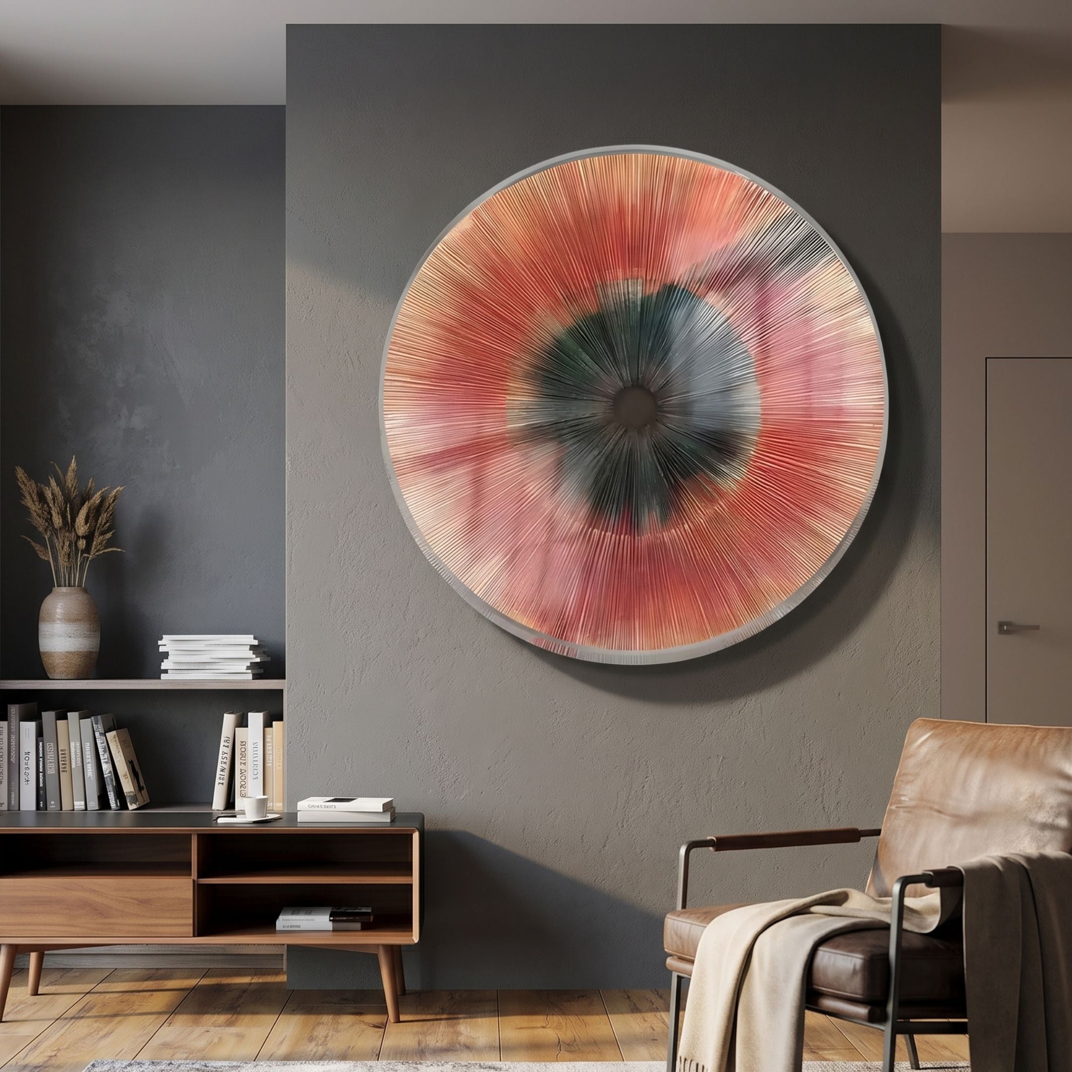 Oculis Sunset Radial Circular Handmade 3D Paper Wall Art