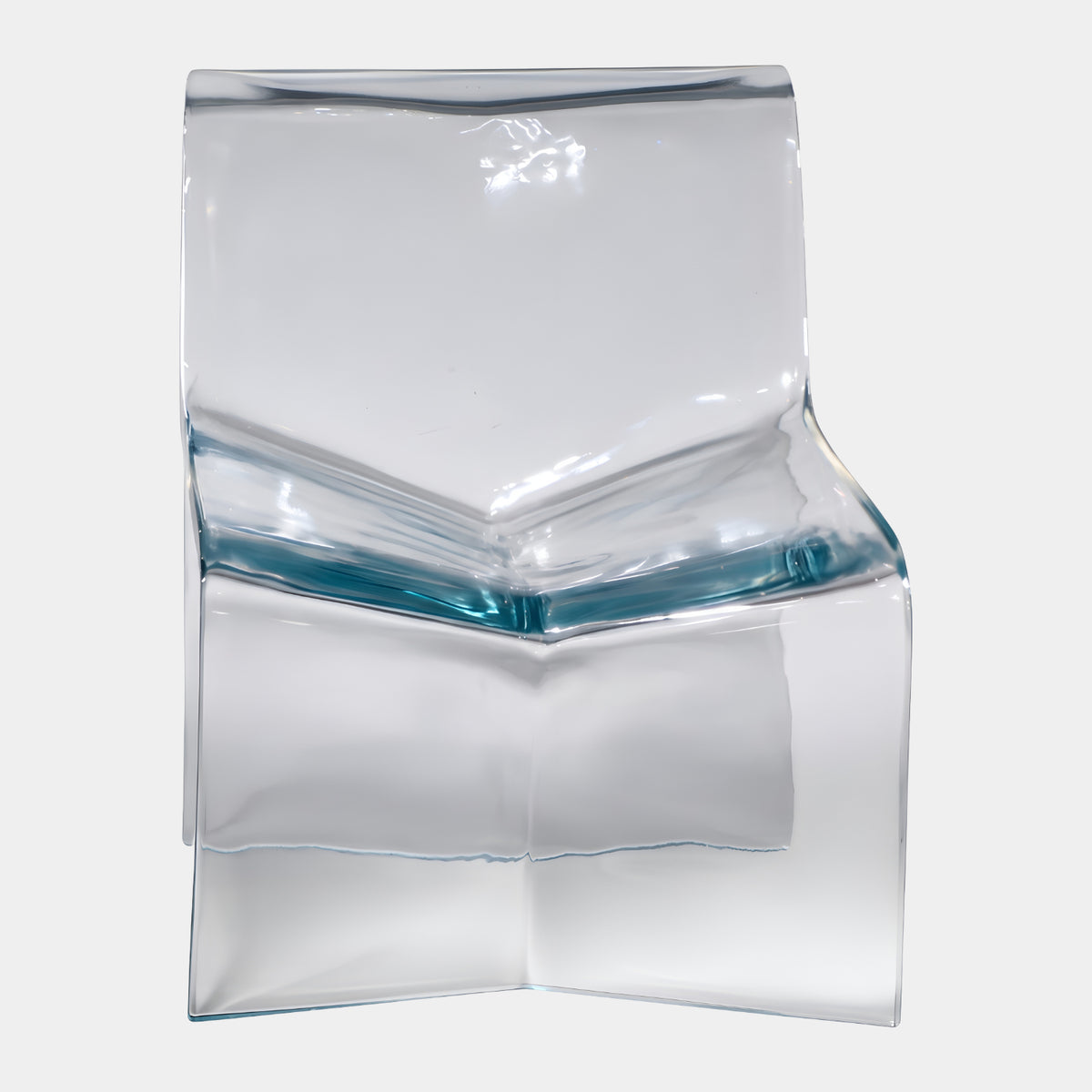 Clear Folded Sheet Acrylic Chair - 80cm