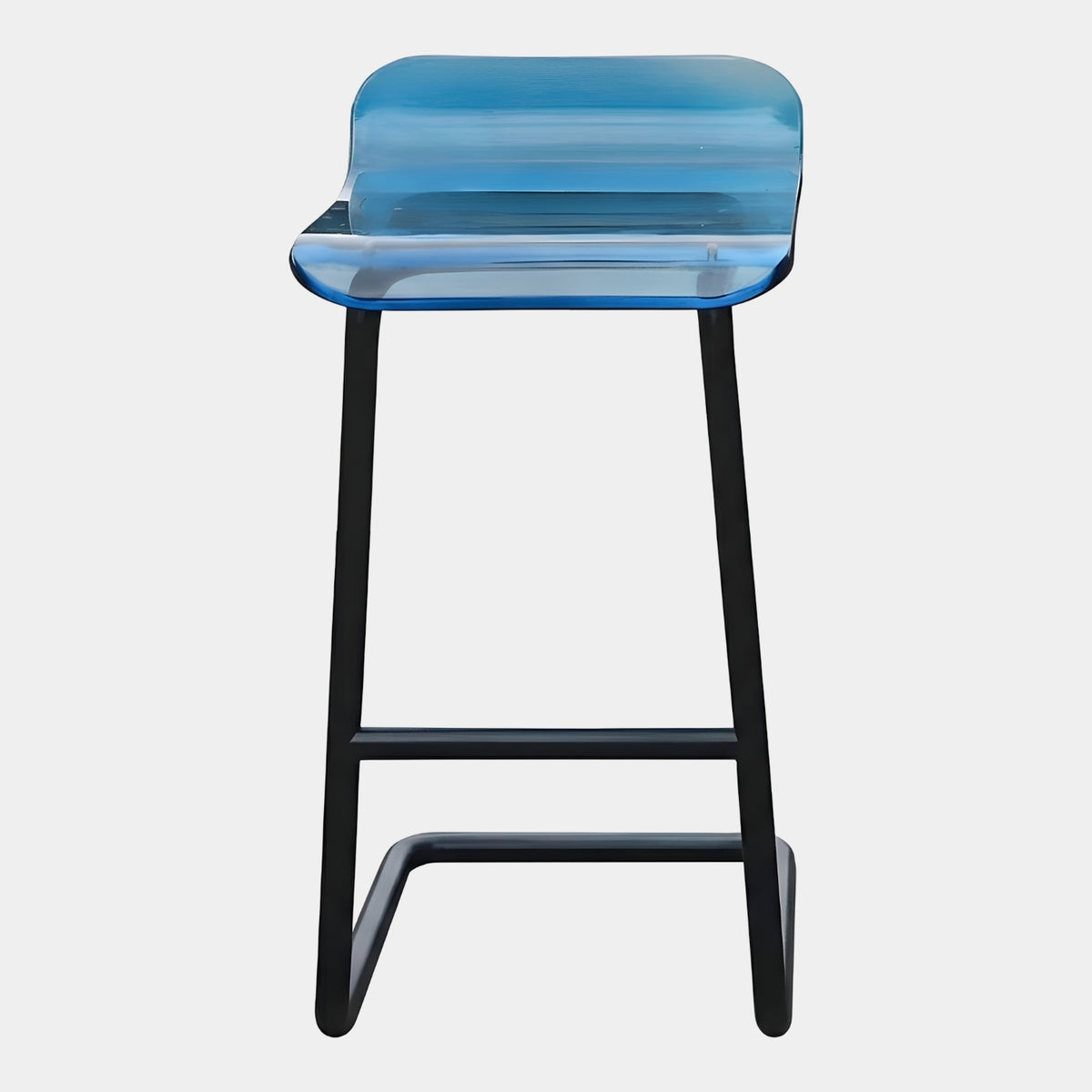 Blue Graded Shell Acrylic Counter Stool - 85cm