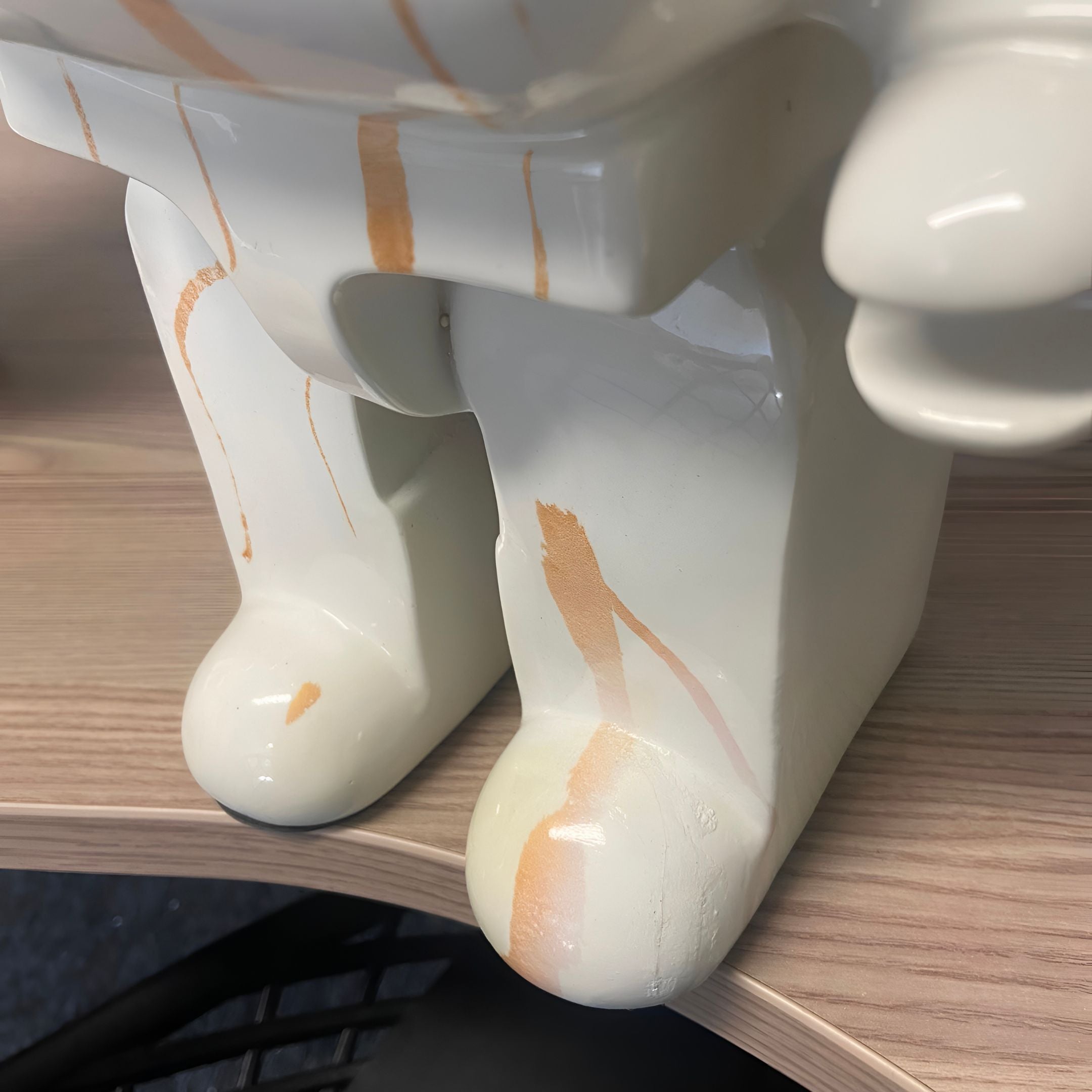 Golden Luster Bear Sculpture - 50cm (Ex-Display)