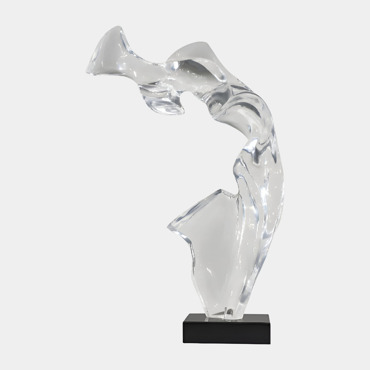 Clear Arched Upright Resin Sculpture - 98cm