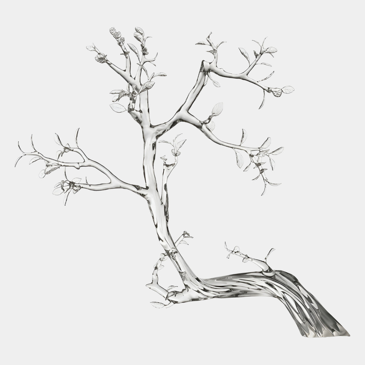 Clear Outstretched Tree Resin Sculpture - 178cm