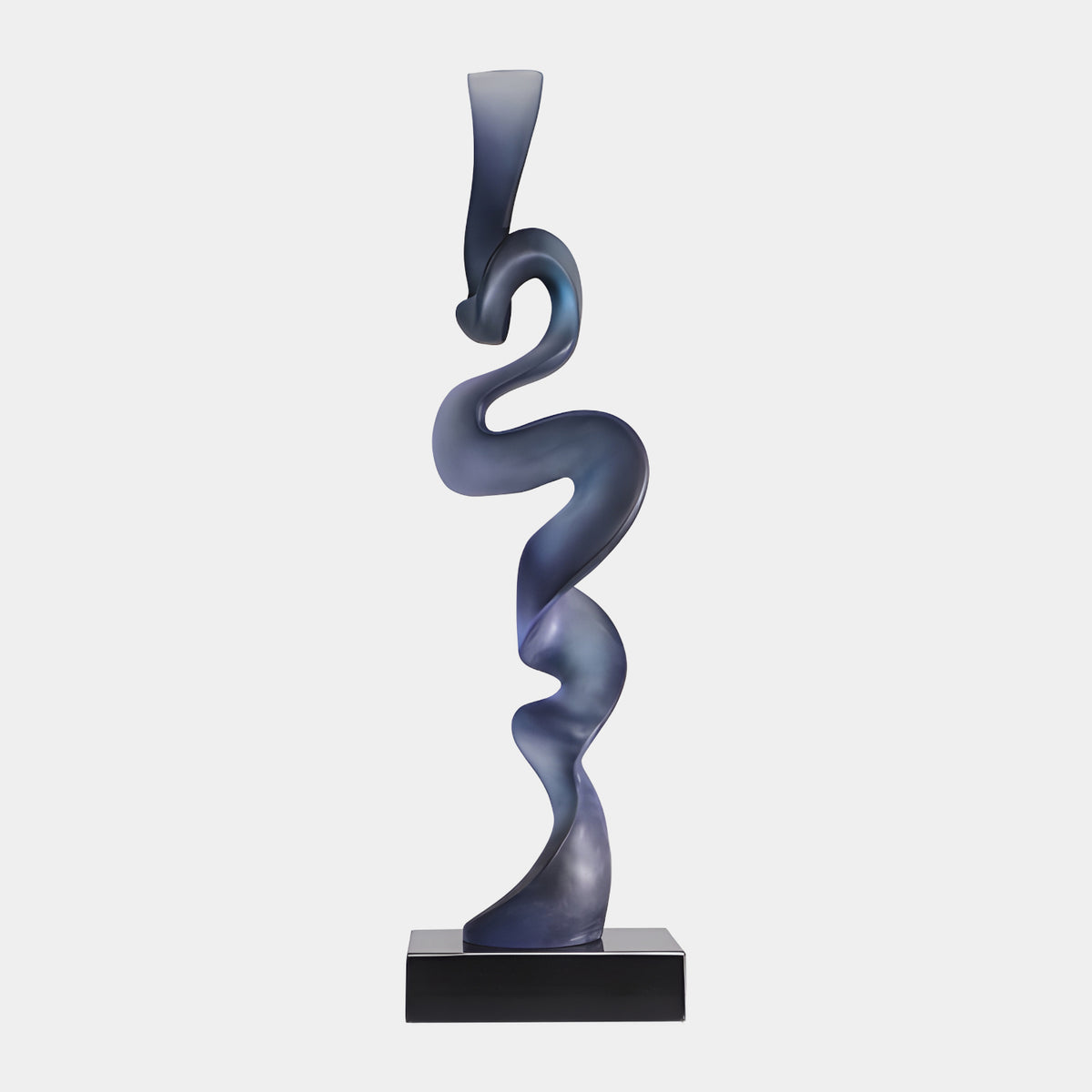 Blue & Purple Folded Band Resin Sculpture - 90cm