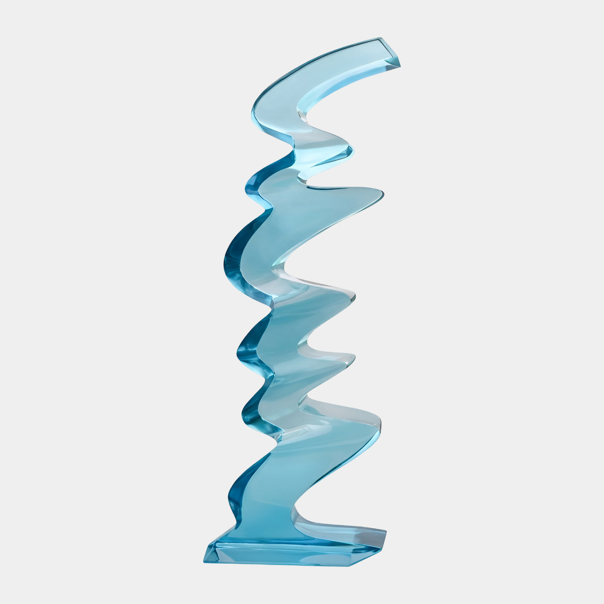 Aqua Folded Sheet Resin Sculpture - 180cm