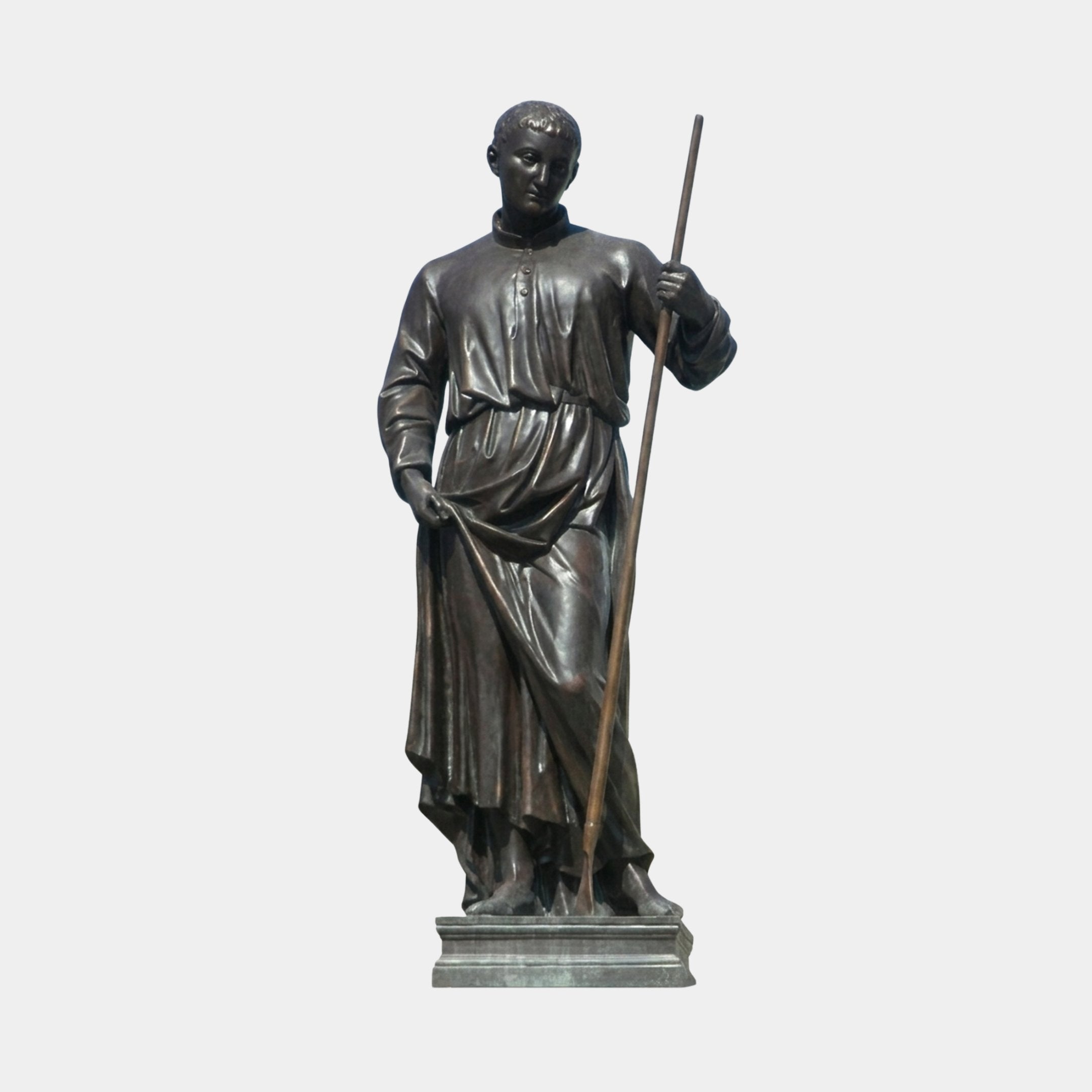 Large Classical Robed Saint Bronze Sculpture - 220cm