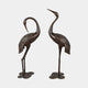 Large Traditional Crane Pair Bronze Sculpture - 150cm
