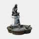 Giant Sculptures Life-Size Classical Seated Woman and Child Bronze Fountain 260cm with crouching nude, child and four ducks on a scalloped stone basin.