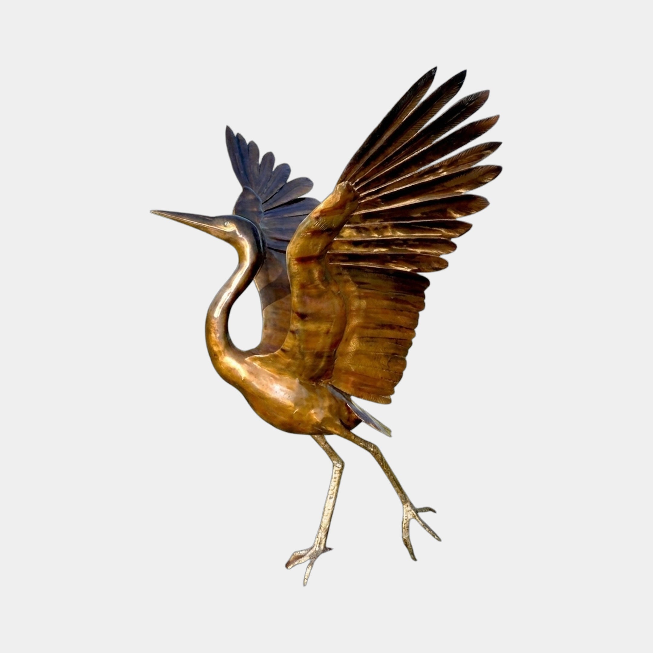 Life-Size Contemporary Heron Bronze Sculpture - 220cm