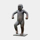 Life-Size Crying Toddler Bronze Sculpture by Giant Sculptures, 180cm, shown front-on mid-tantrum with raised knee and clenched fists on a plain background.