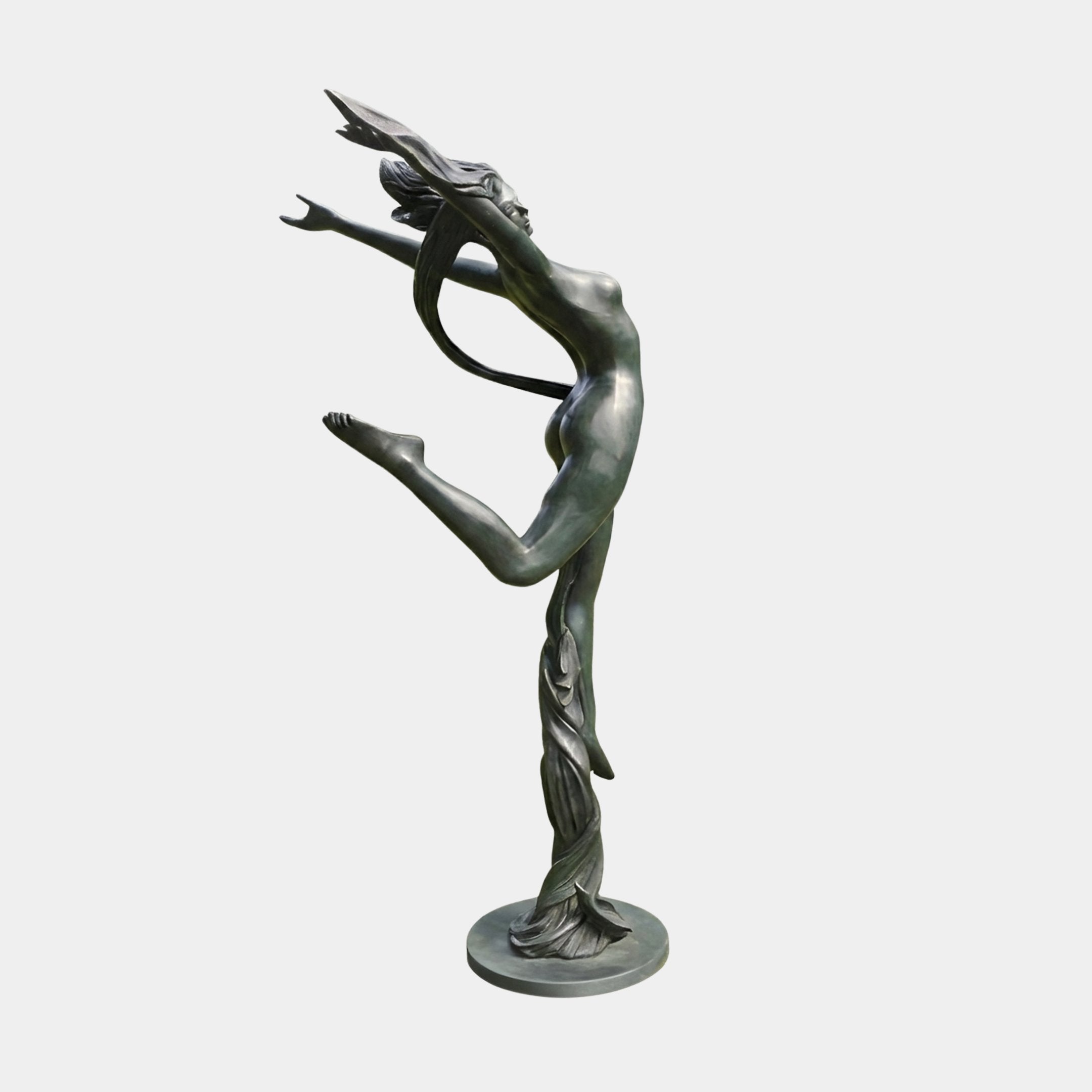 Life-Size Nude Ribbon Dancer Bronze Sculpture - 240cm