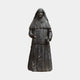Life-Size Traditional Standing Nun Bronze Statue by Giant Sculptures, 250cm dark-patina figure in habit and veil holding a book, shown on a plain background.
