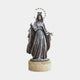Giant Sculptures Life-Size Virgin Mary Queen of Heaven bronze statue, 280cm, with crown and star halo, arms extended, on a stone-toned plinth.