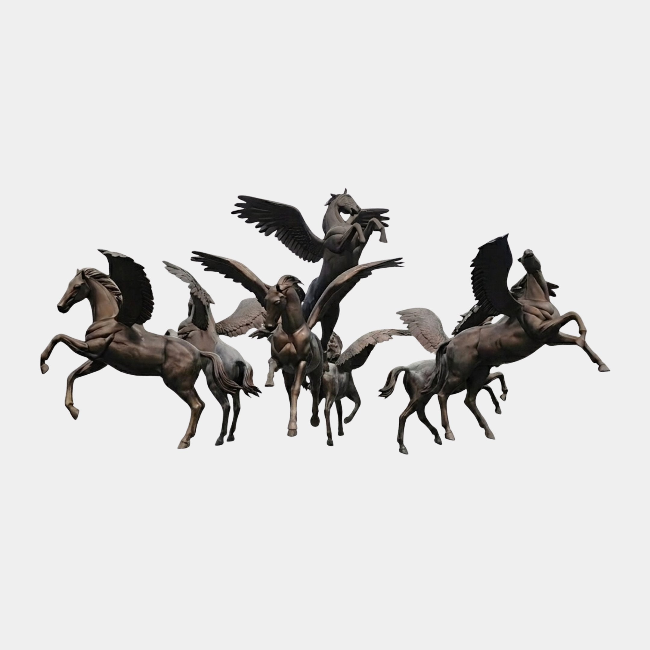 Monumental Classical Eight Pegasus Bronze Fountain - 320cm