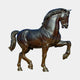 Monumental Classical Horse Bronze Sculpture by Giant Sculptures, prancing stallion with raised foreleg and dark patina finish, shown against a plain light background.