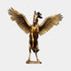 Giant Sculptures Monumental Classical Pegasus Fountain in polished golden bronze, rearing upright with wings fully spread, shown front-on against a plain background.