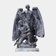 Giant Sculptures Monumental Classical Victory Angel and Wounded Soldier Bronze Sculpture 350cm, winged angel with laurel and sword above a kneeling rifleman.