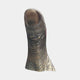 Monumental Contemporary Oversized Human Thumb Bronze Sculpture by Giant Sculptures, upright with detailed skin texture and polished nail, shown on a plain background.