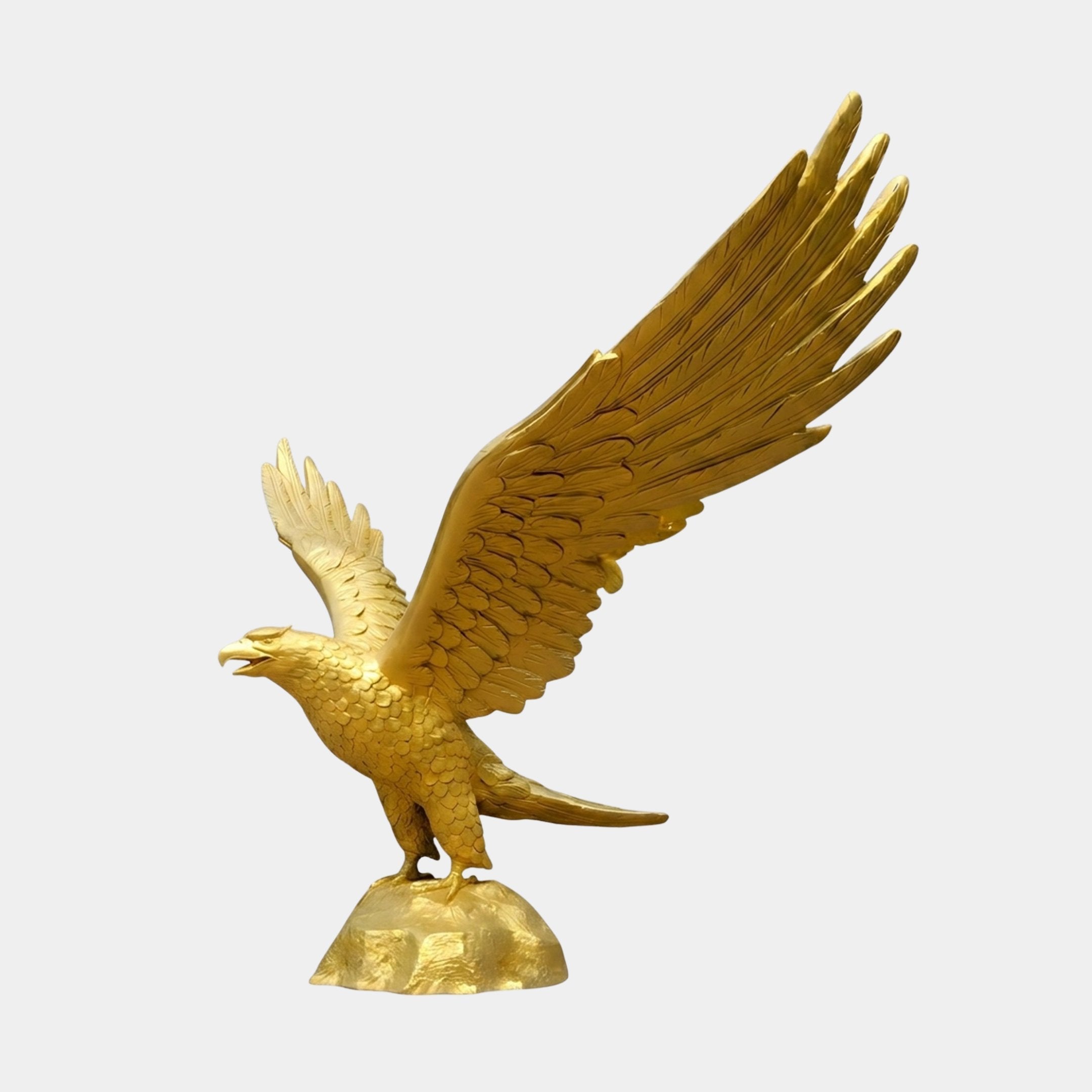 Monumental Traditional Bald Eagle Bronze Sculpture - 380cm
