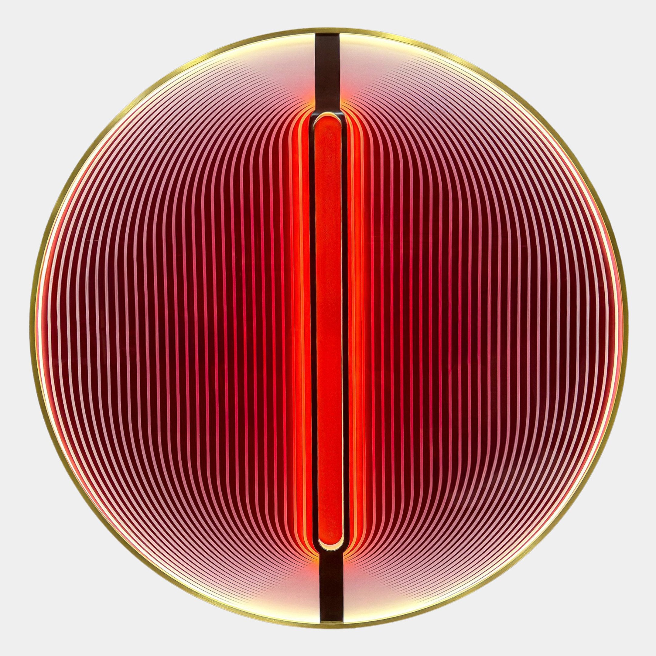 Onyx Flame Glow Acrylic 3D LED Wall Art